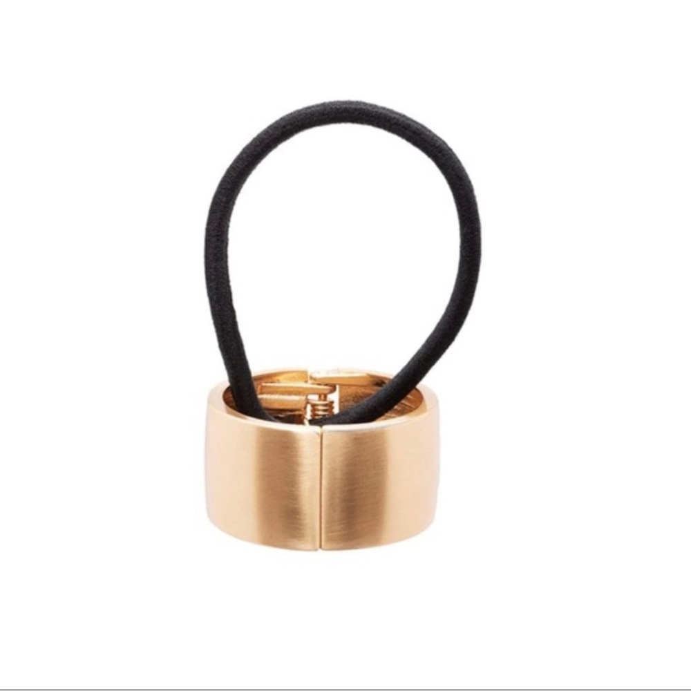 New Brushed Gold Metal Pony Tail Cuff
